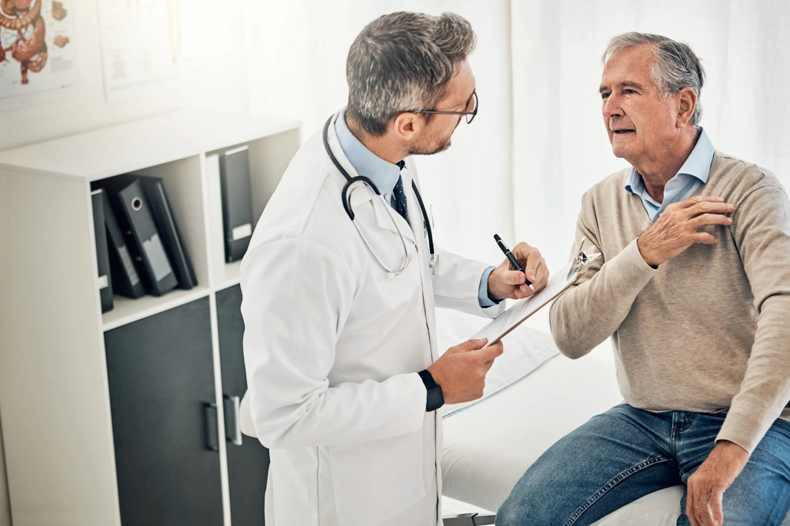 Patient receiving counseling