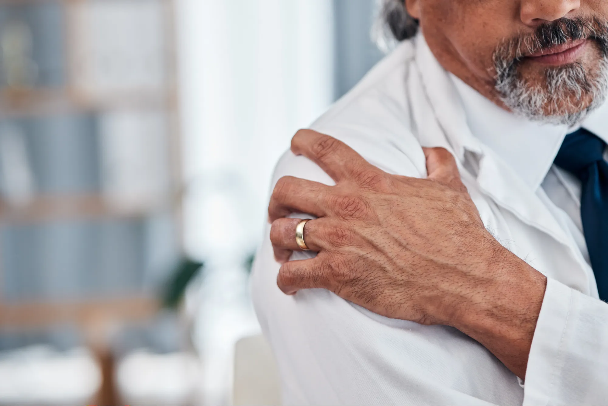 Patient with shoulder arthritis